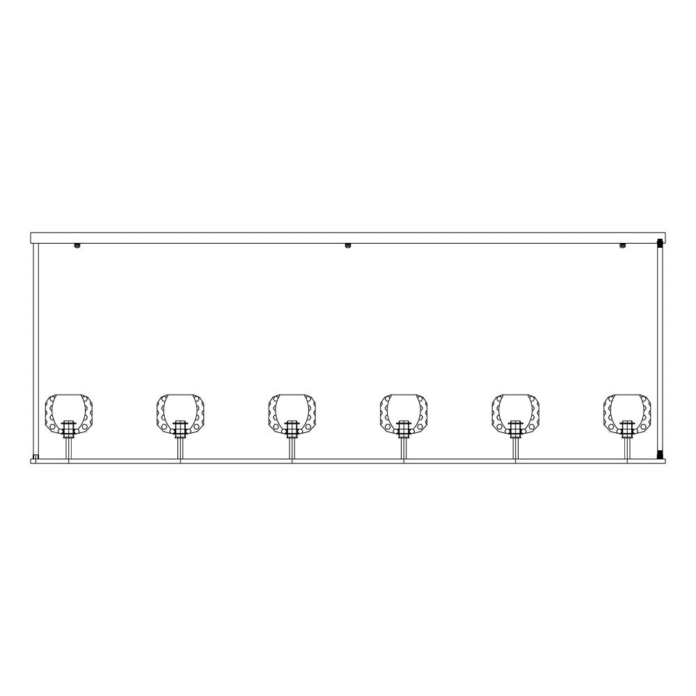 Crystal Ball Linear Chandeliers