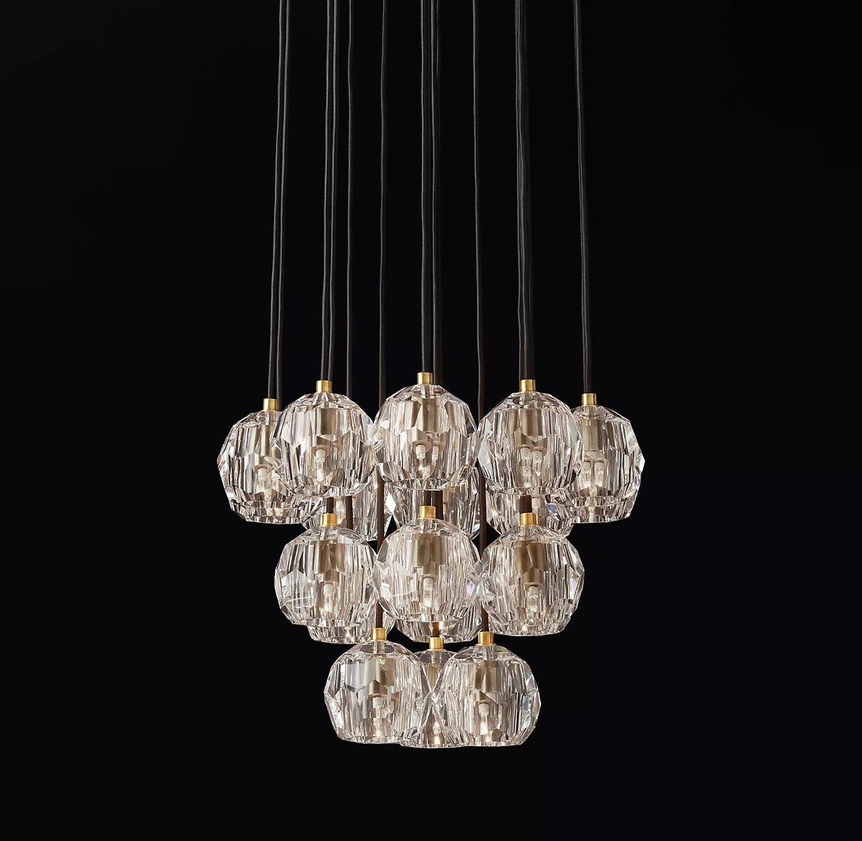 Crystal Ball Cluster Chandeliers