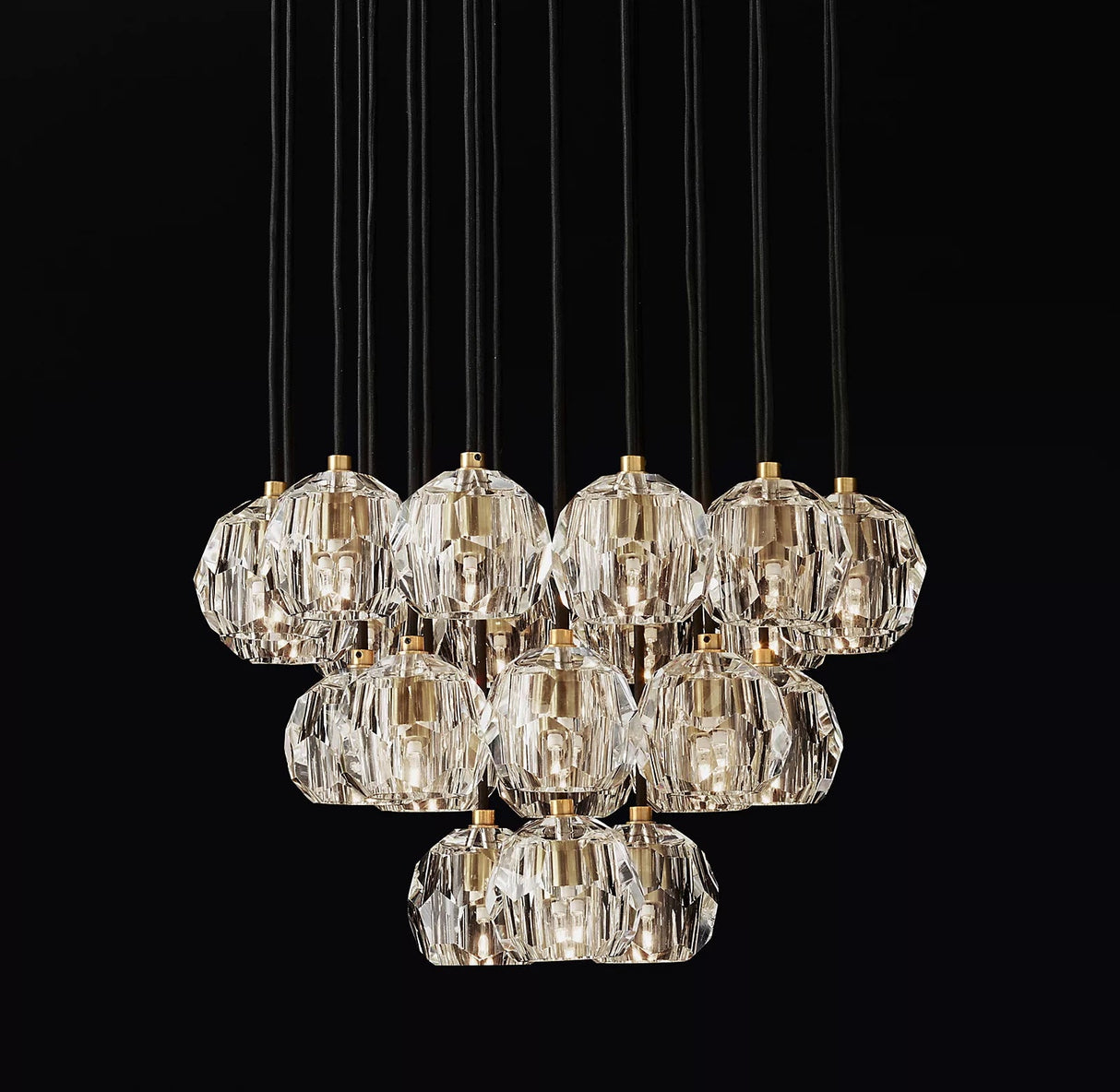 Crystal Ball Cluster Chandeliers