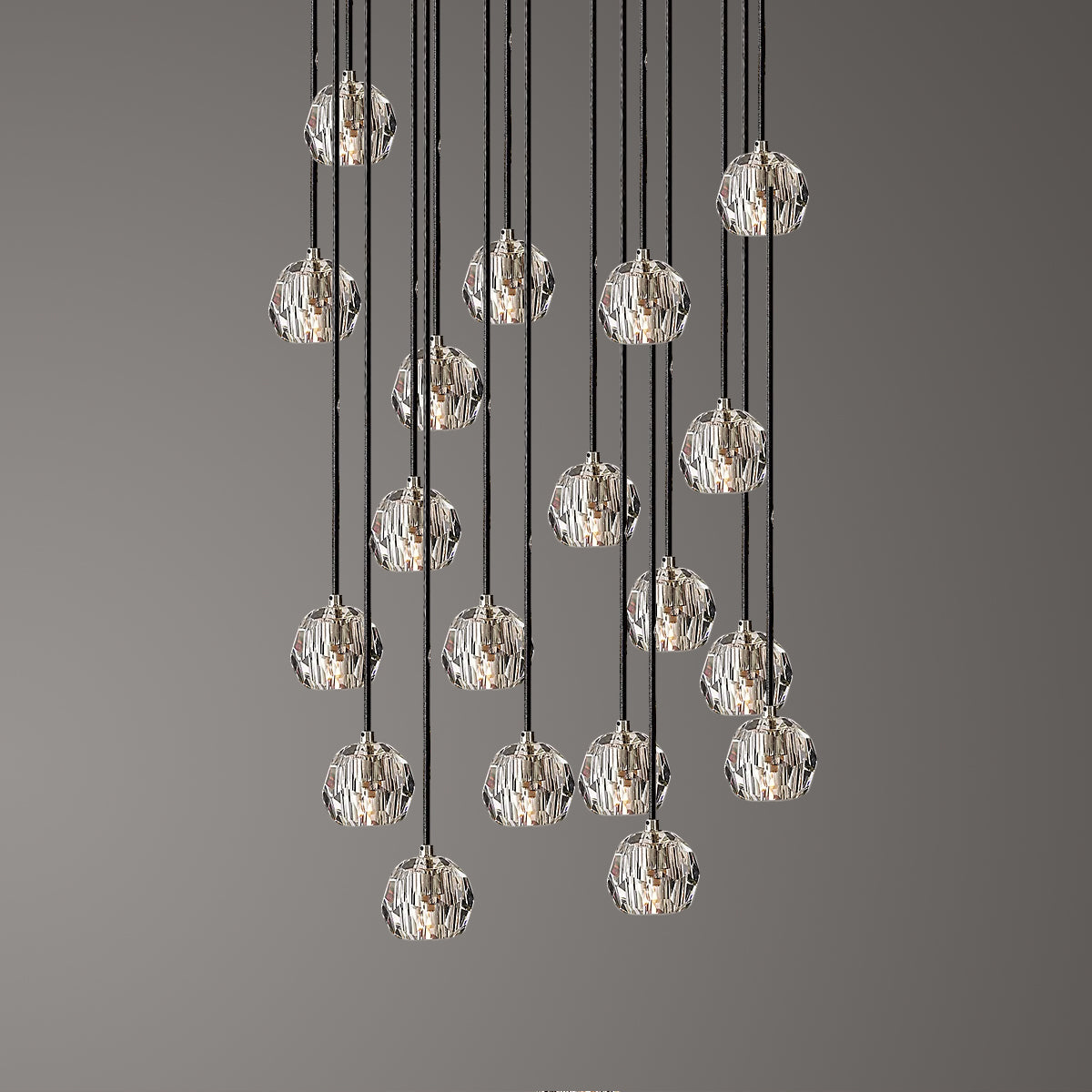 Crystal Ball Cluster Chandeliers