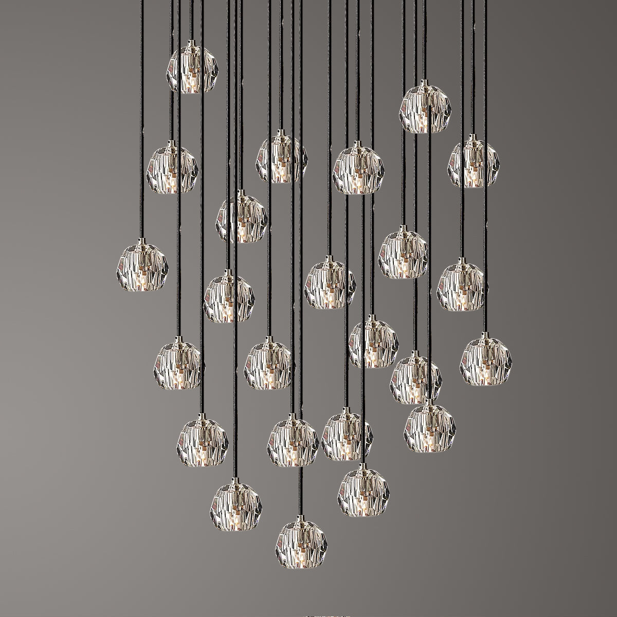 Crystal Ball Cluster Chandeliers