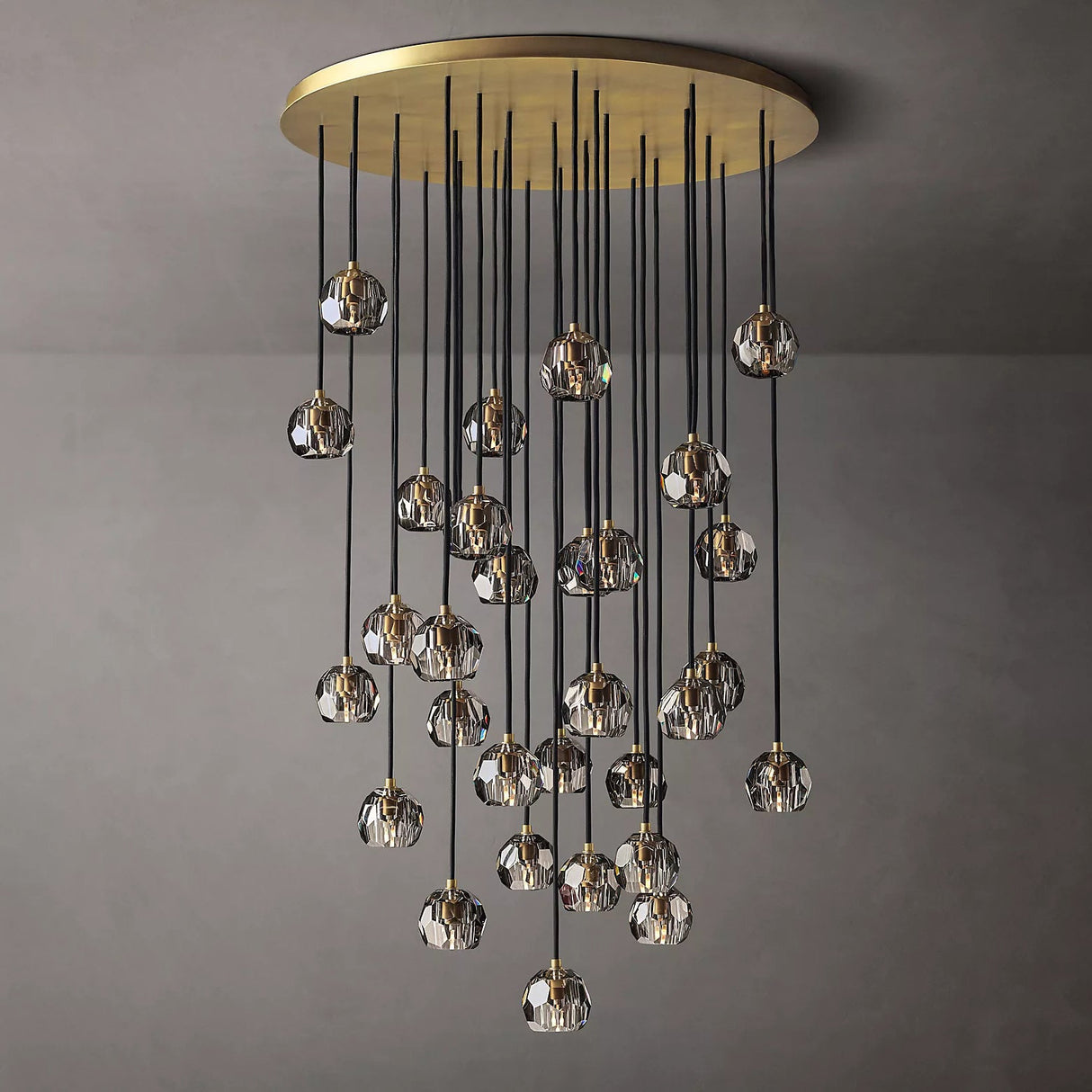 Crystal Ball Cluster Chandeliers