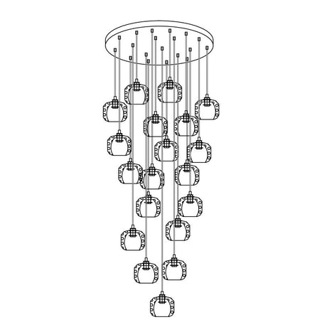 Crystal Ball Cluster Chandeliers