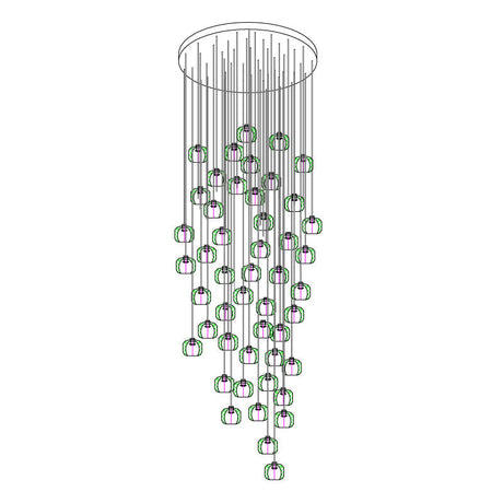 Crystal Ball Cluster Chandeliers