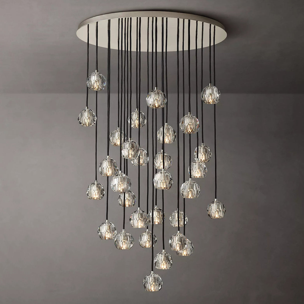 Crystal Ball Cluster Chandeliers