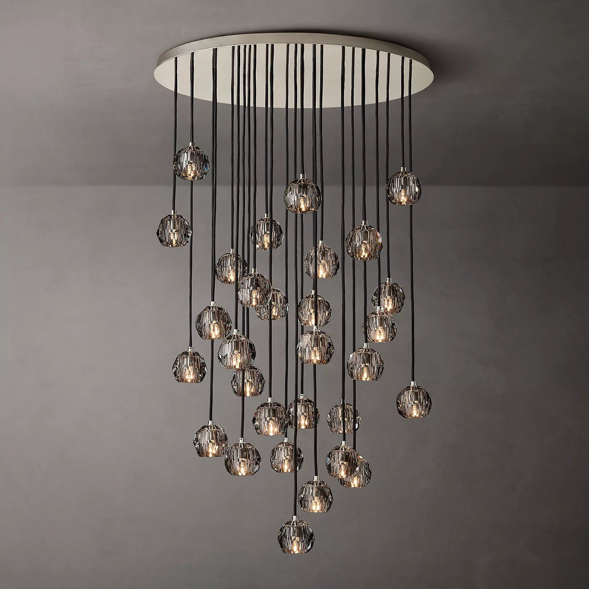 Crystal Ball Cluster Chandeliers