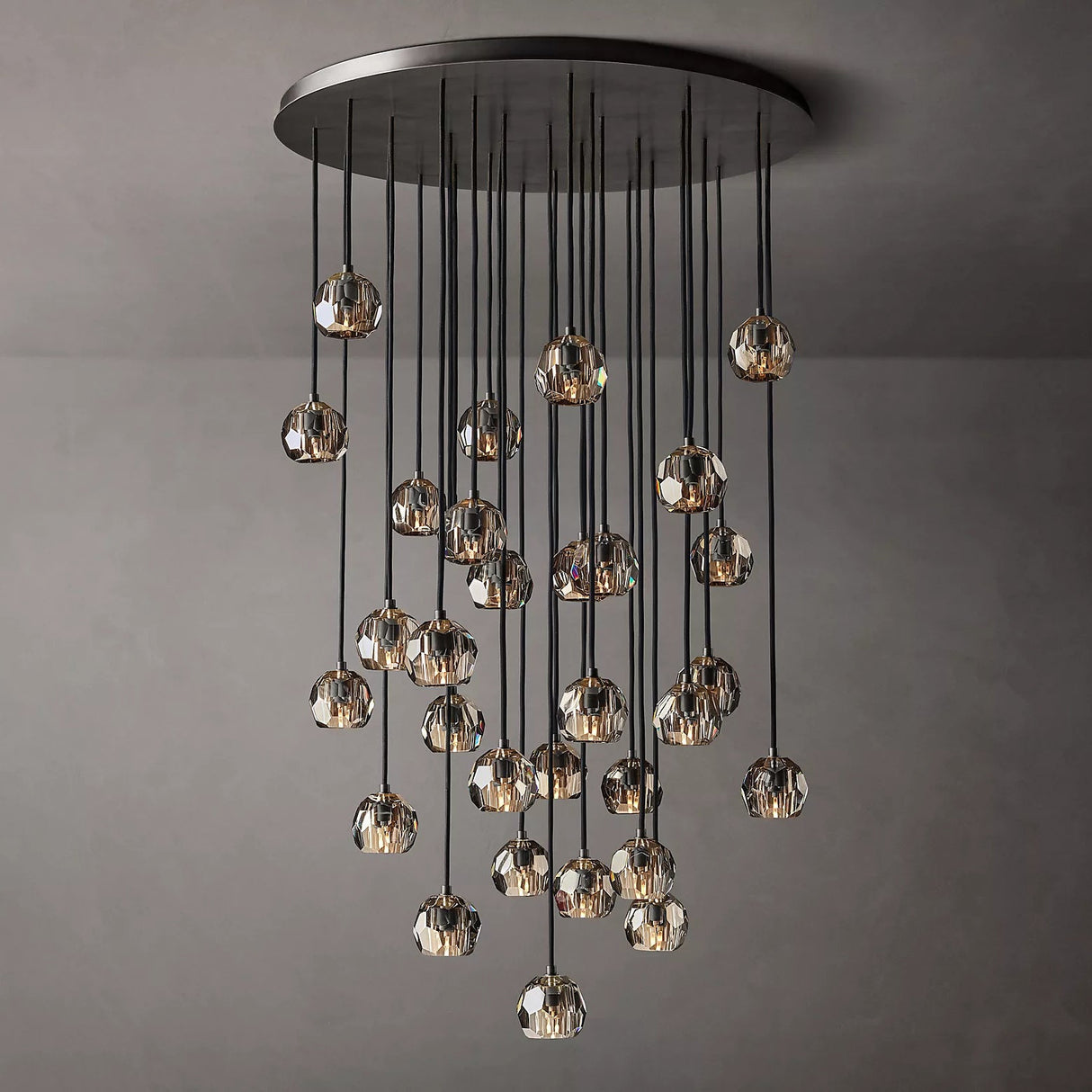 Crystal Ball Cluster Chandeliers