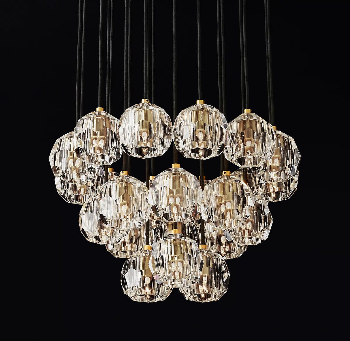 Crystal Ball Cluster Chandeliers