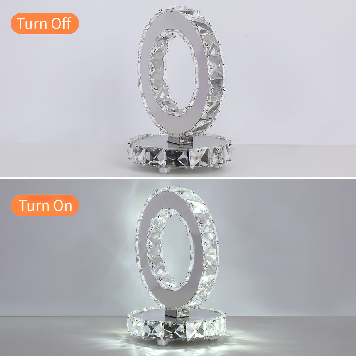 Crystal Rings Table Lamp