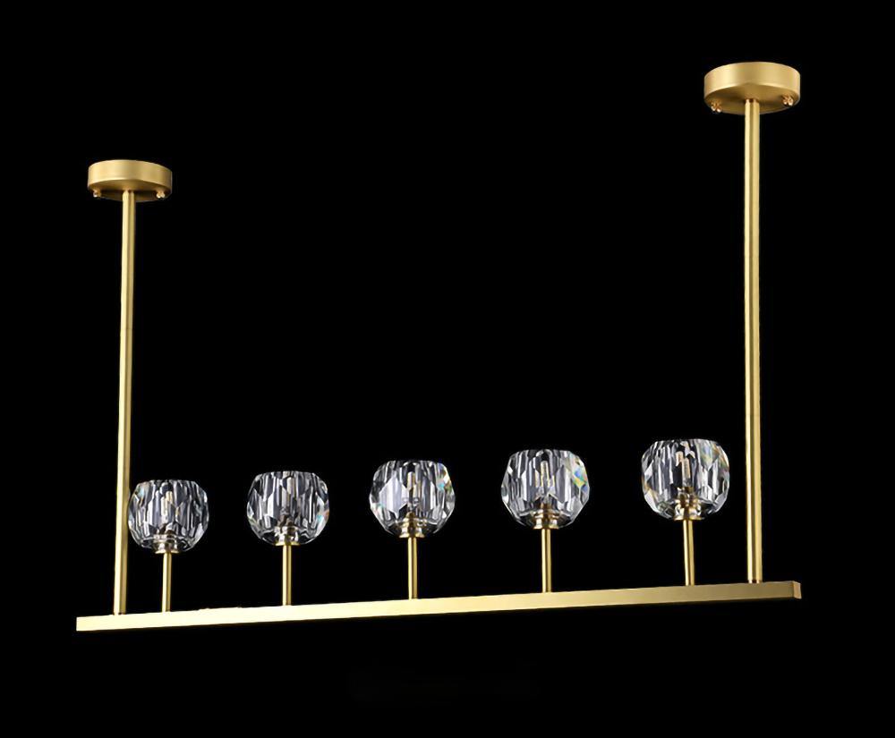 Crystal Ball Linear Chandelier