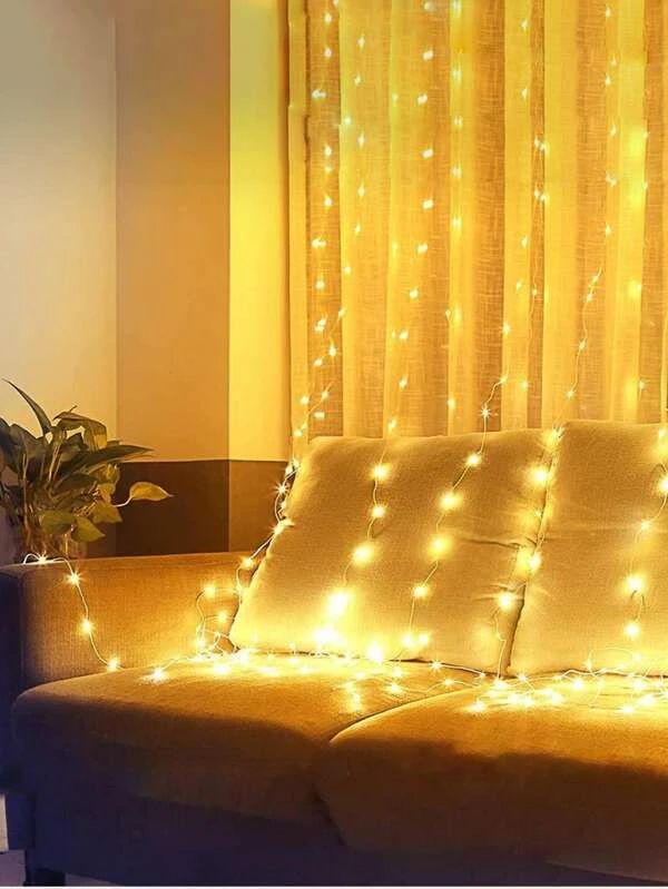 Curtain Decor String Light With 200pcs Bulb