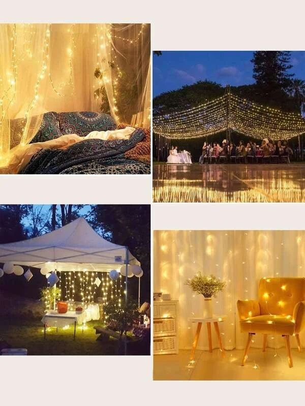 Curtain Decor String Light With 200pcs Bulb