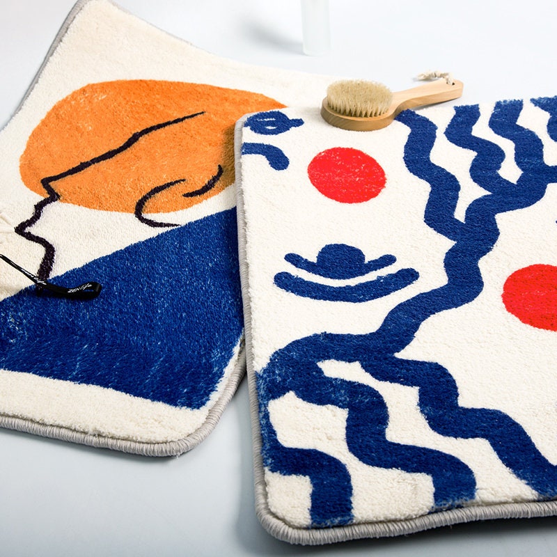 Cute Abstract Bathroom Mats