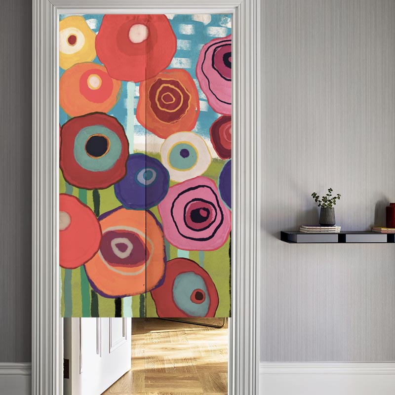 Flower Garden Door Curtain