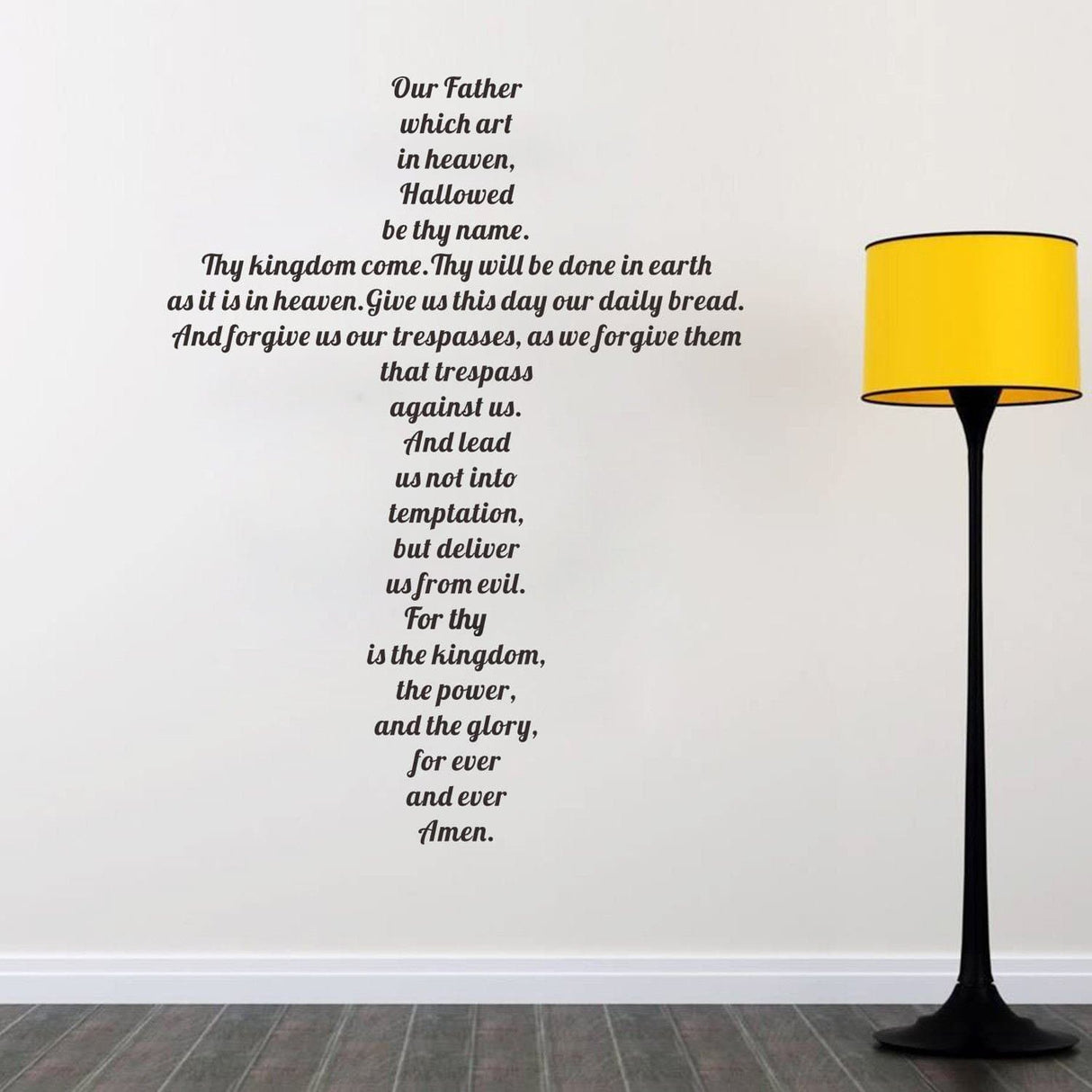Lord's Prayer Wall Decals