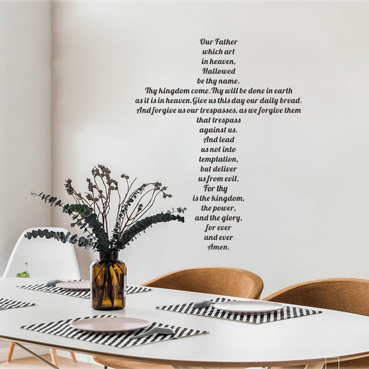 Lord's Prayer Wall Decals