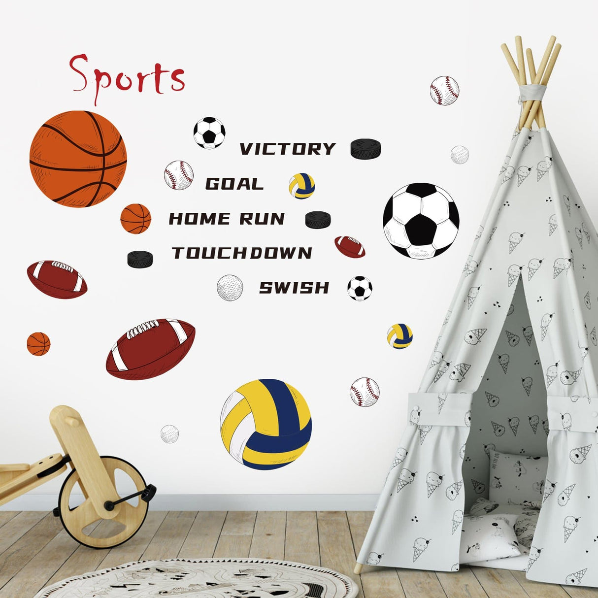 Sports Basketball Wall Decals