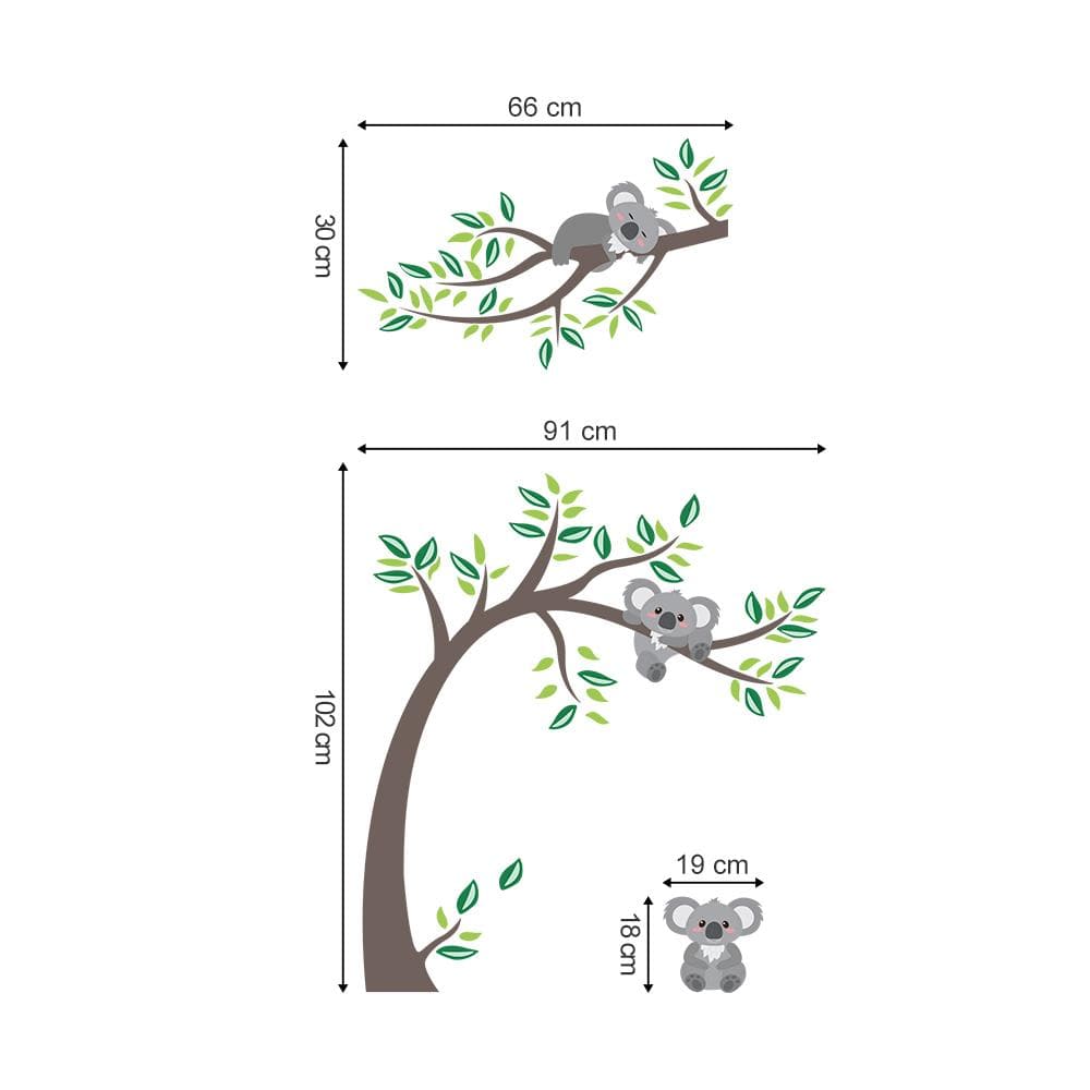 Koala Tree Branch Wall Decals