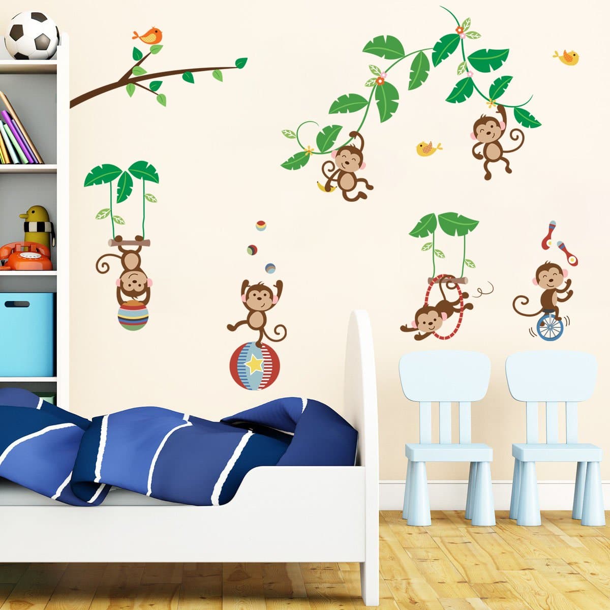 Monkey Tree Animal Wall Decals
