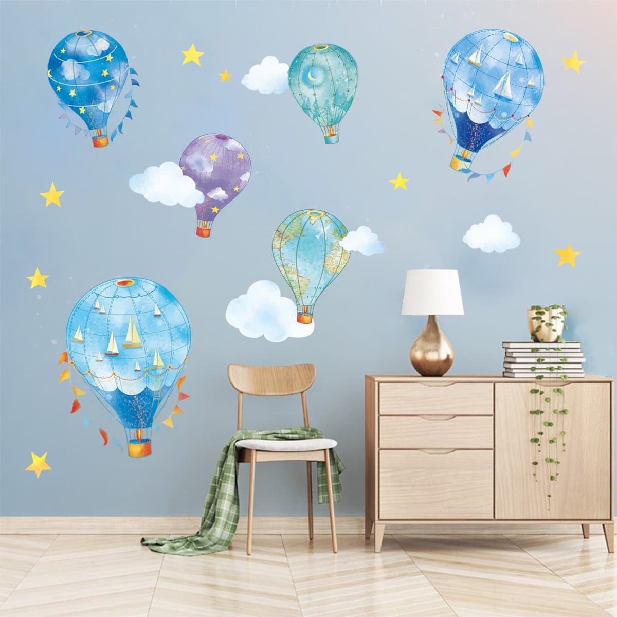 Hot Air Balloons Wall Decals