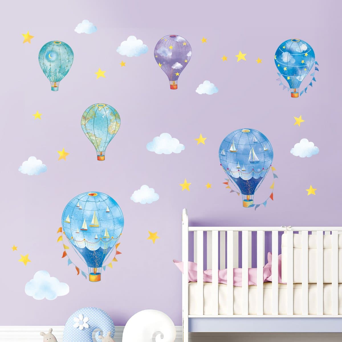 Hot Air Balloons Wall Decals
