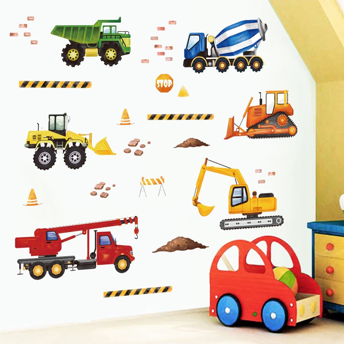 Kids Trucks Vehicles Wall Decals