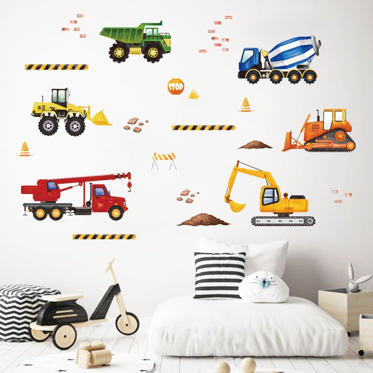 Kids Trucks Vehicles Wall Decals