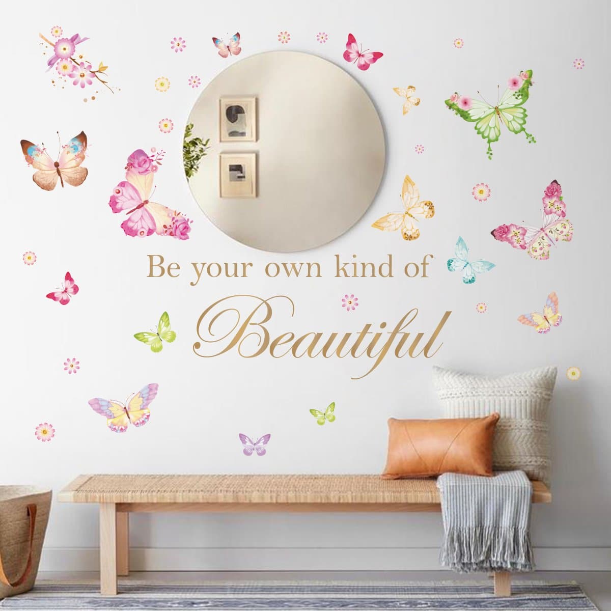 Butterfly Quotes Beautiful Wall Decals