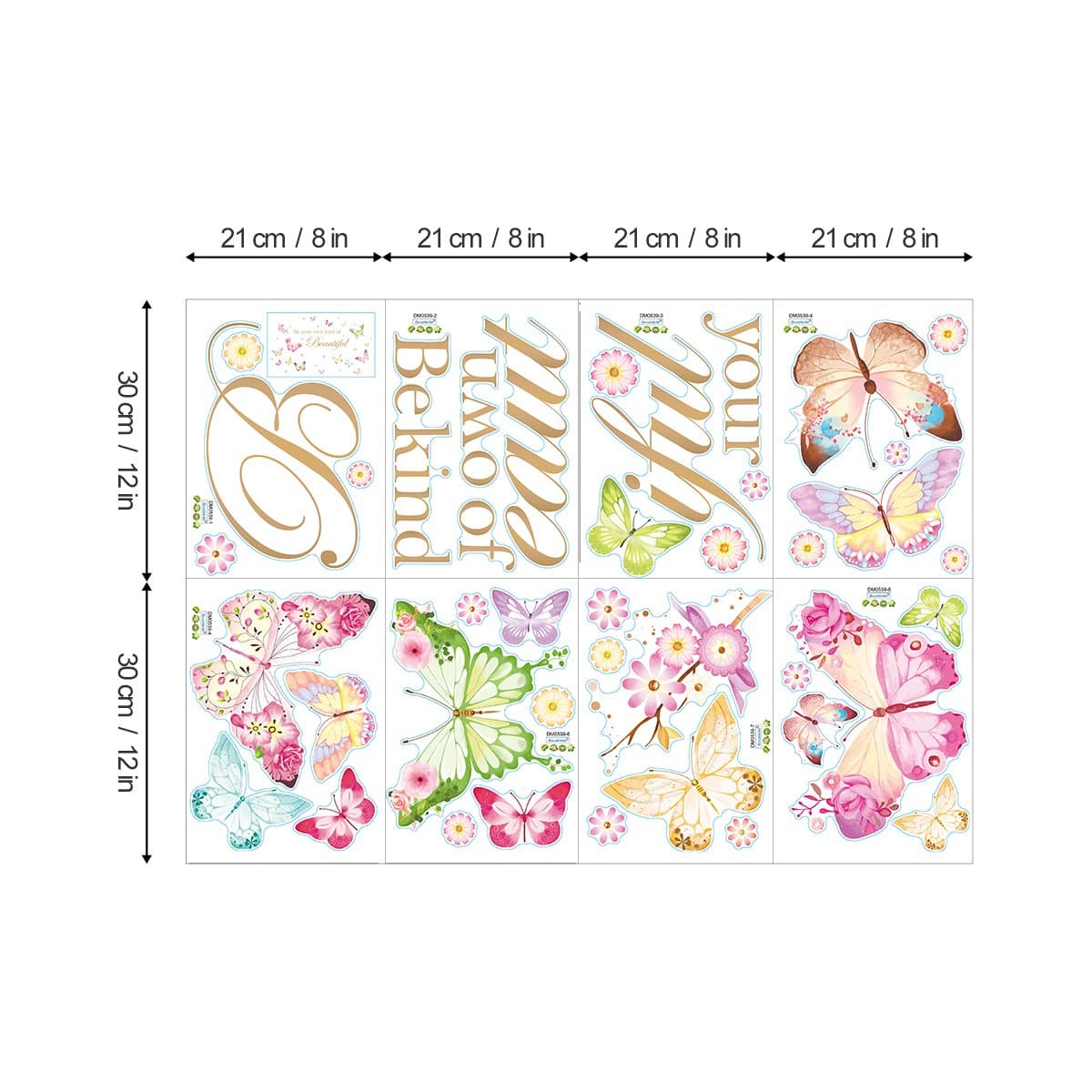 Butterfly Quotes Beautiful Wall Decals