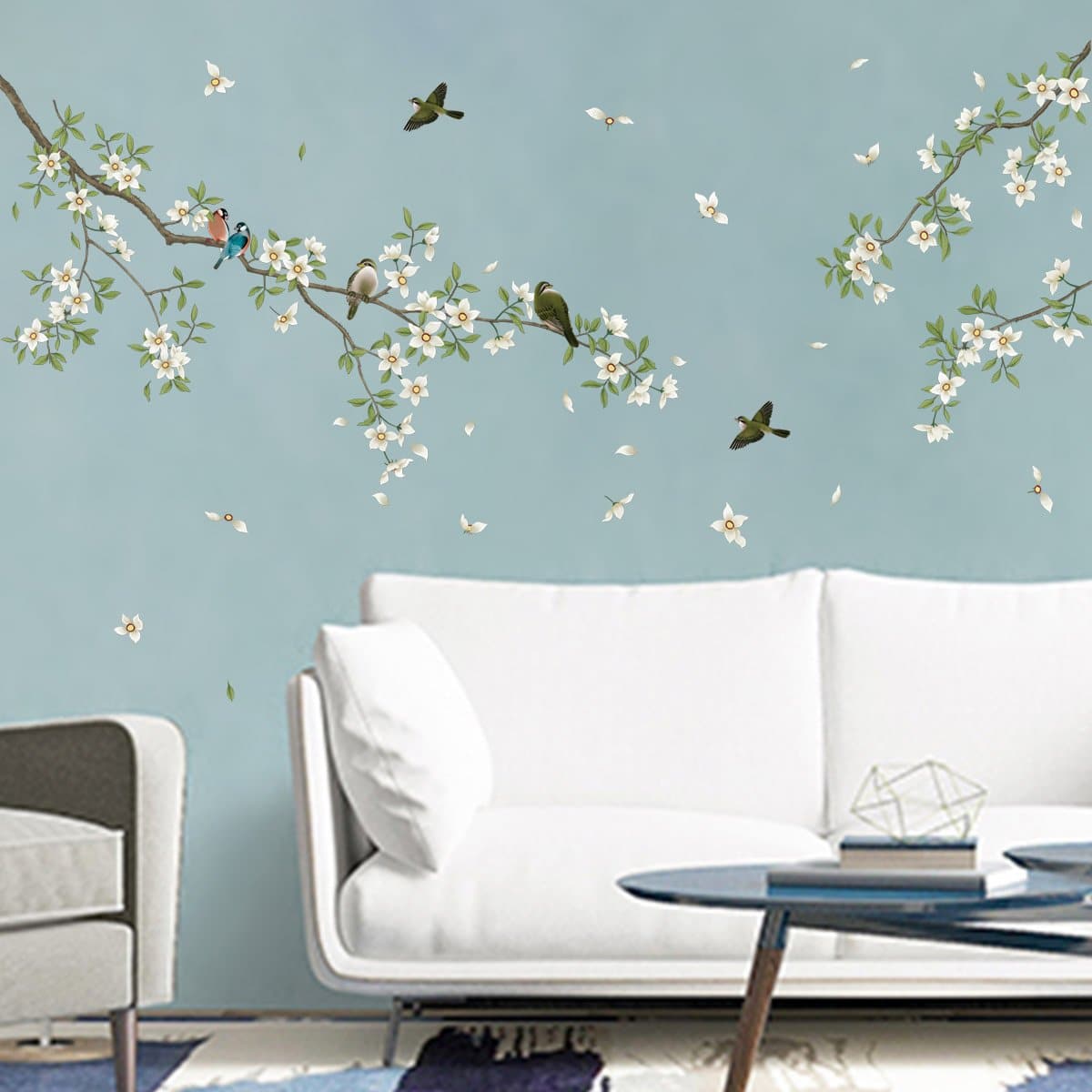 Birds on Tree Wall Decals