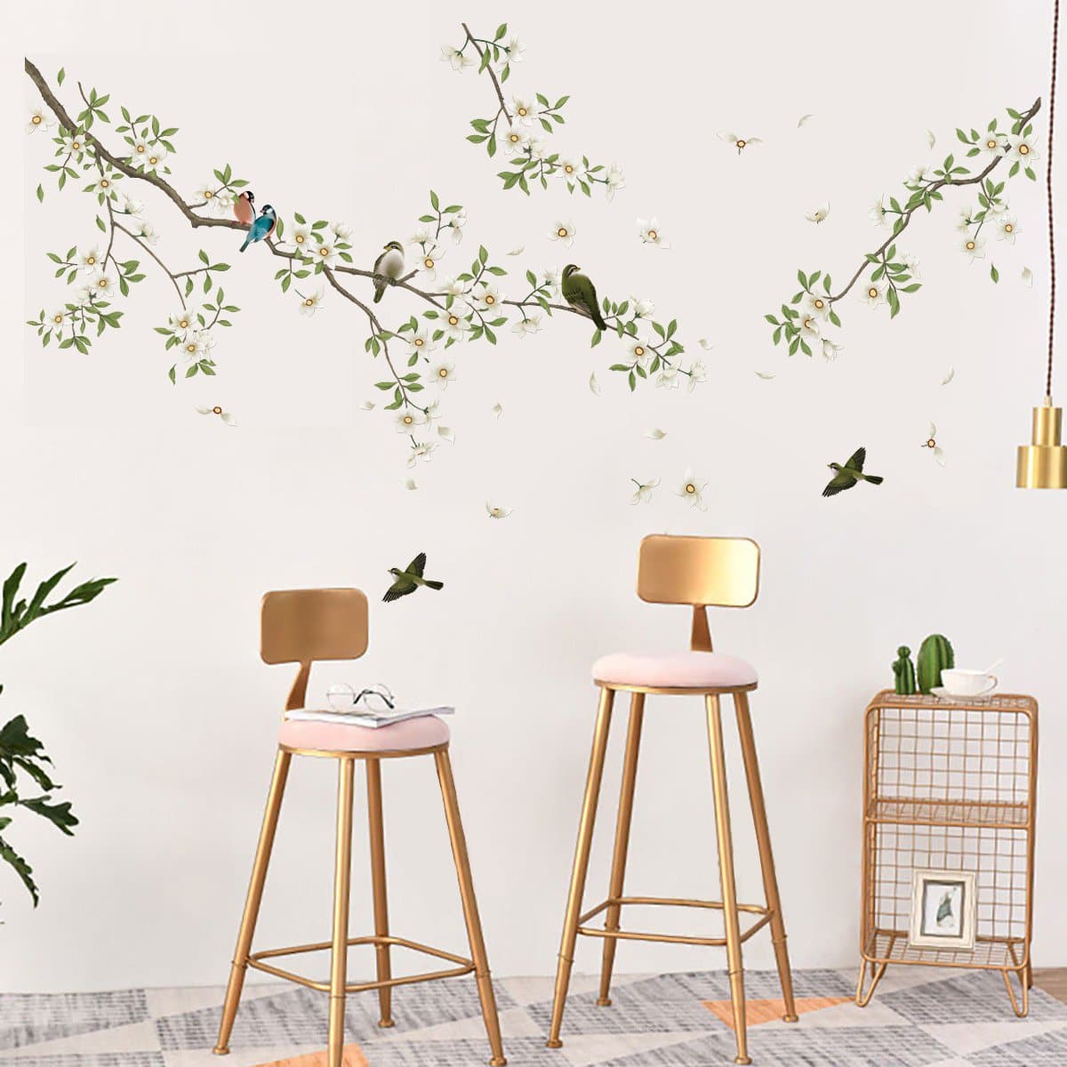 Birds on Tree Wall Decals