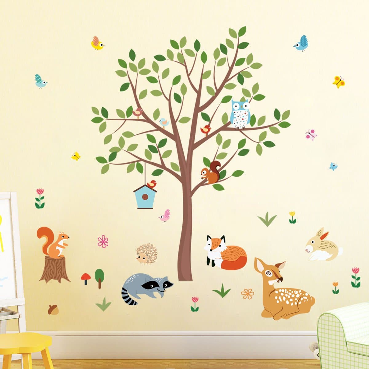 Forest Animals Tree Wall Decals