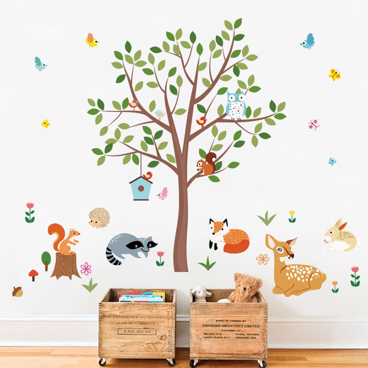 Forest Animals Tree Wall Decals