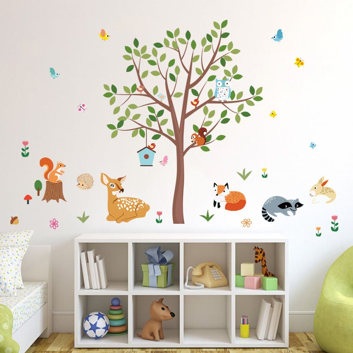 Forest Animals Tree Wall Decals