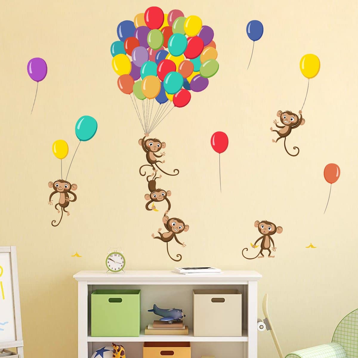 Balloons Monkey Wall Decals