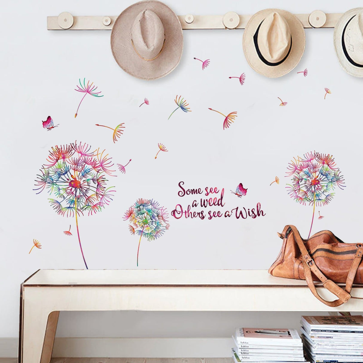 Colorful Dandelion Wall Decals