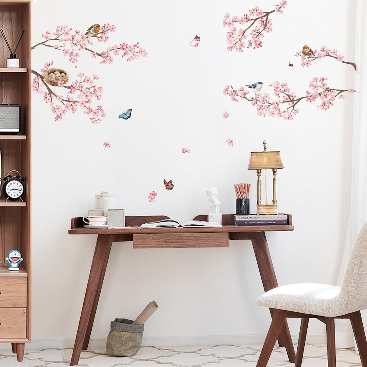 Pink Blossom Tree Wall Decals