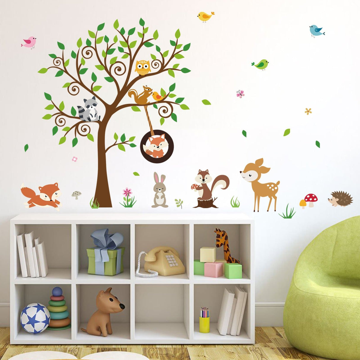 Forest Animals Tree Wall Decals