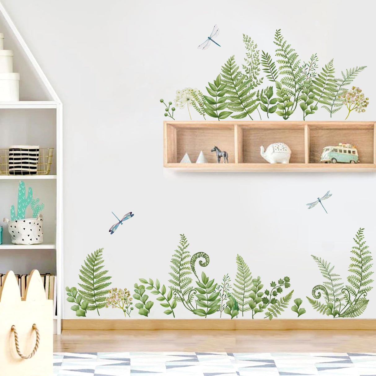 Green Plants Wall Corner Decals