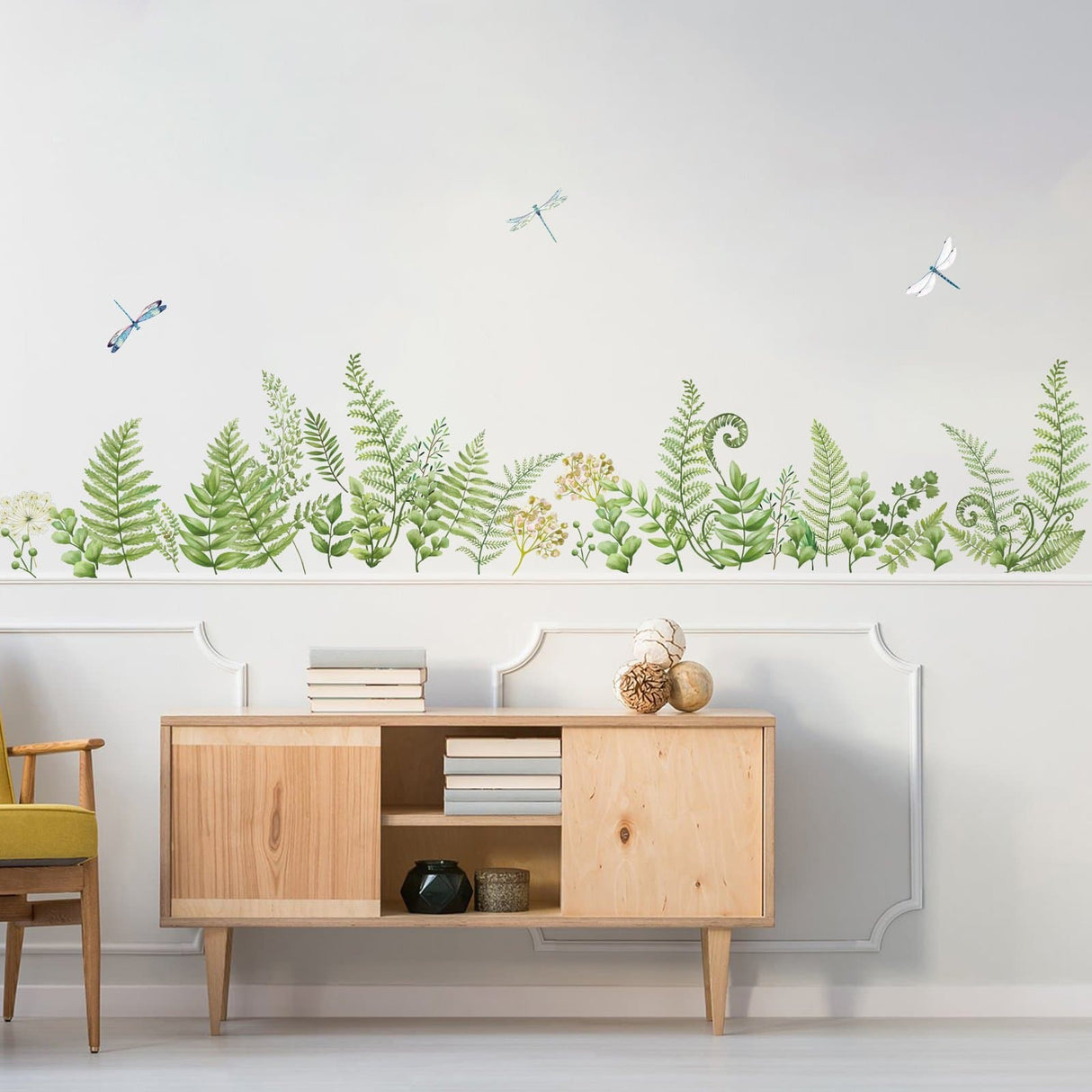 Green Plants Wall Corner Decals