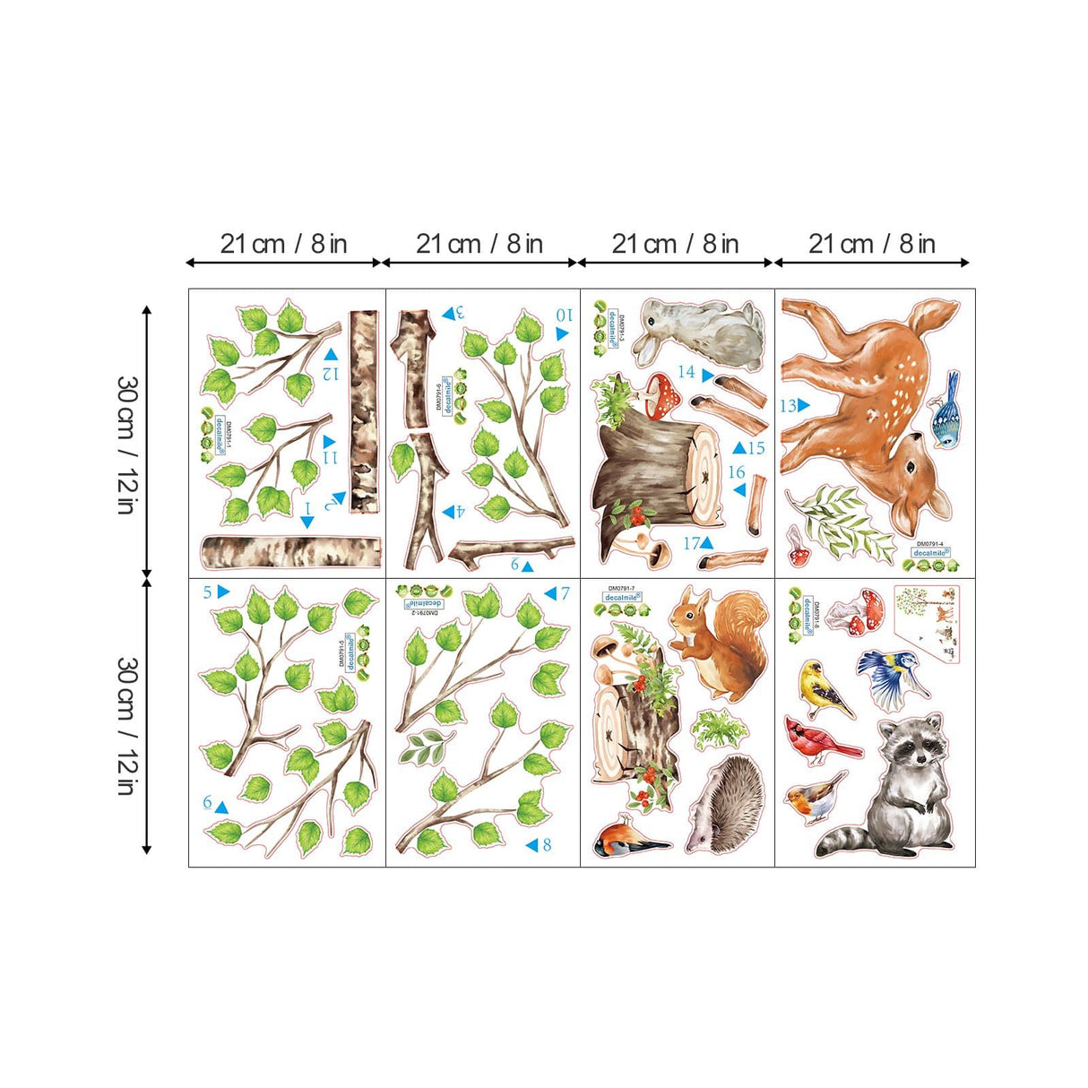 Forest Animal Wall Decals
