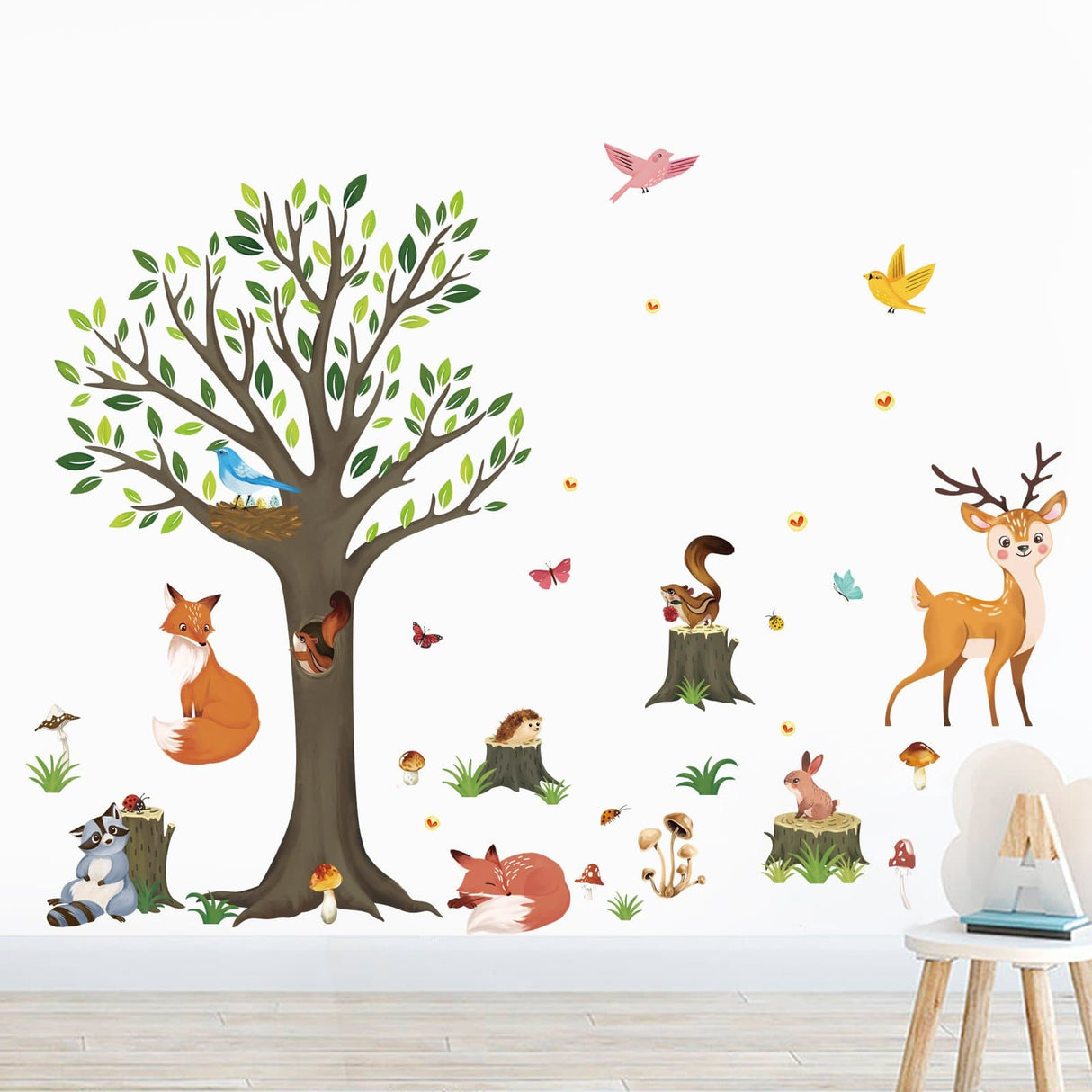 Forest Animal Tree Wall Decals