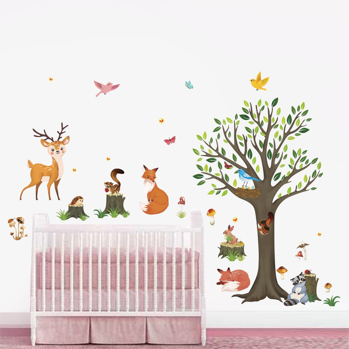 Forest Animal Tree Wall Decals