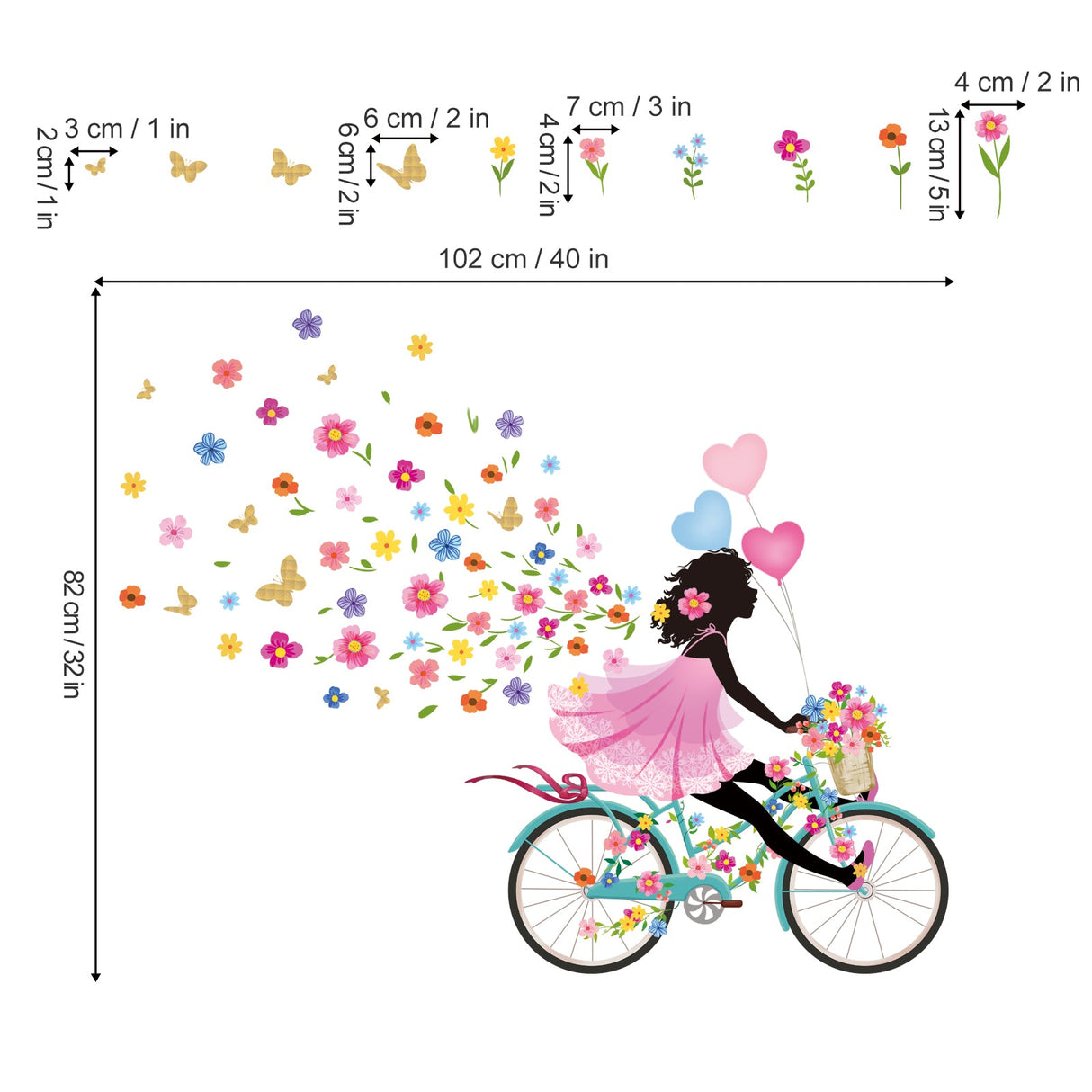 Flower Fairy Wall Decals