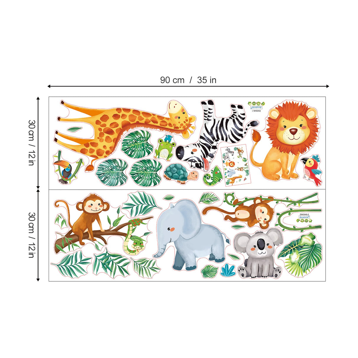 Jungle Animals Wall Decals