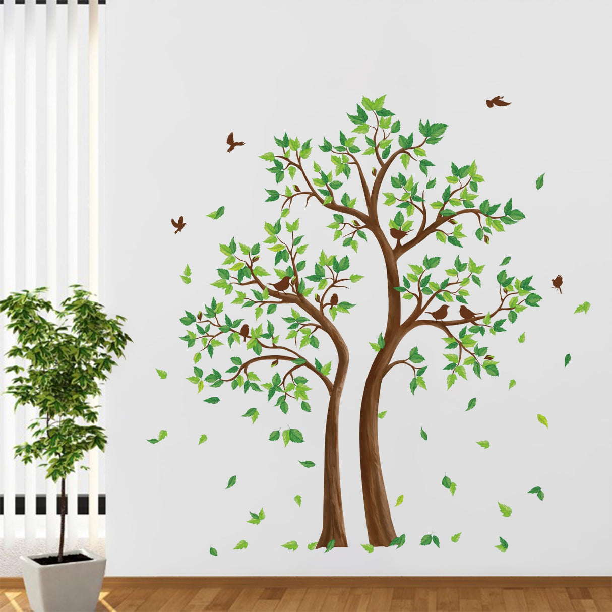 Green Tree Wall Decals Bedroom