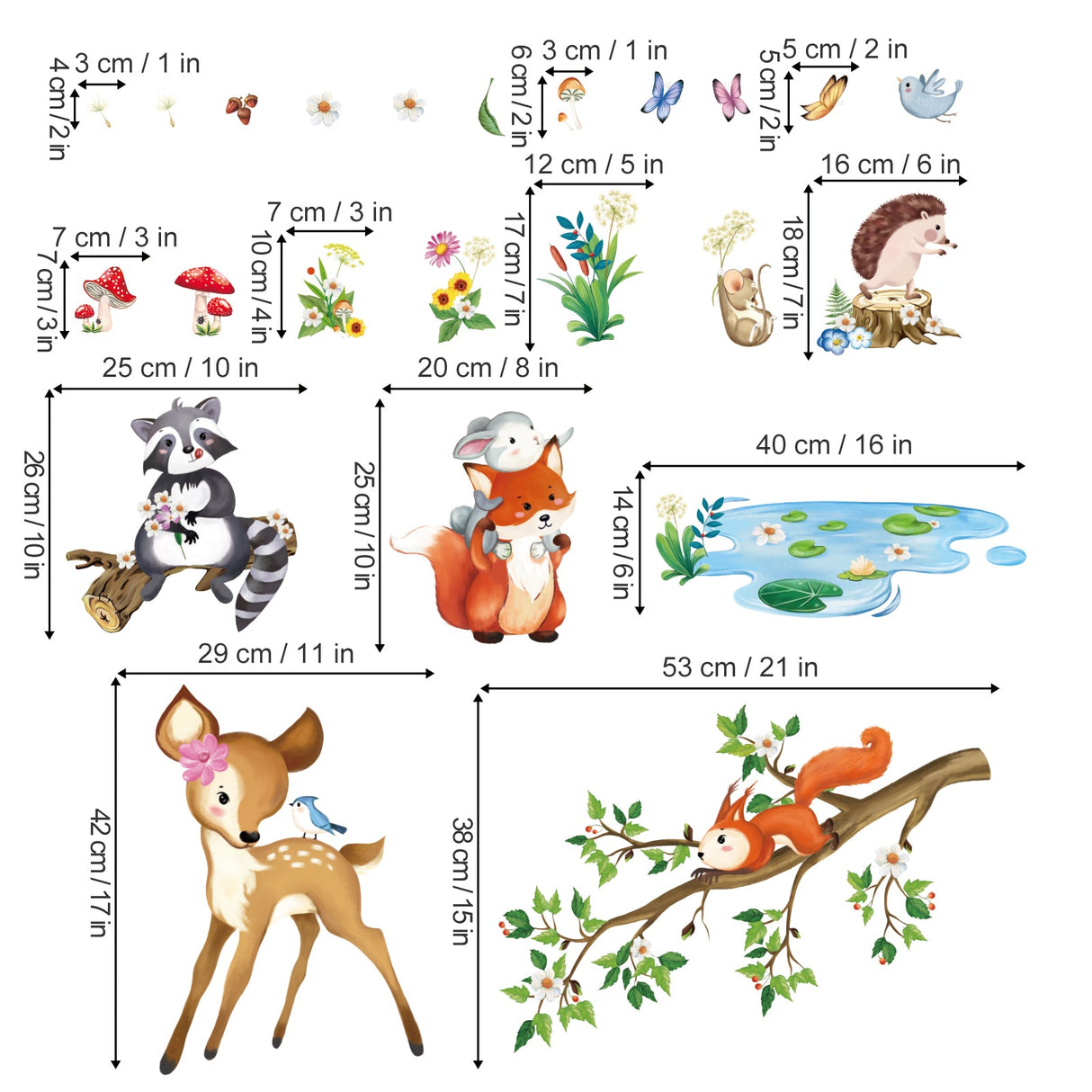 Forest Animal Wall Decals