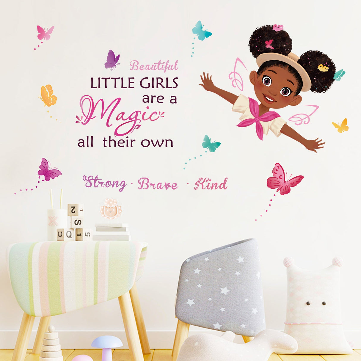 Black Girl Inspirational Quote Wall Decals