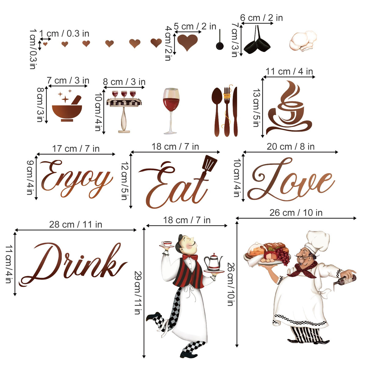 Chef Kitchen Wall Decals