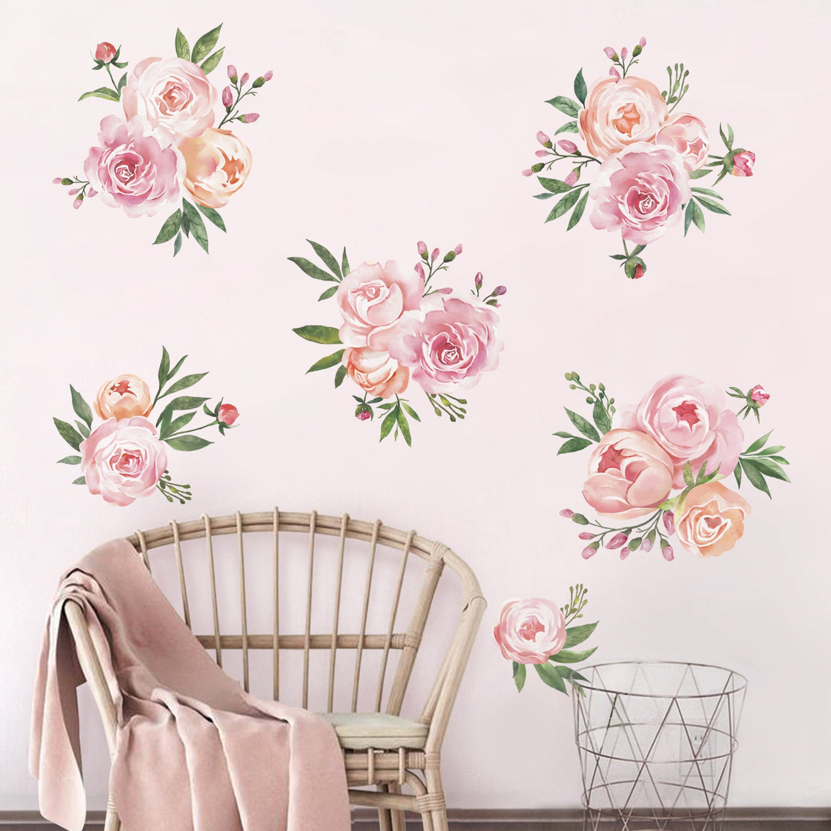 Peony Flowers Wall Decals